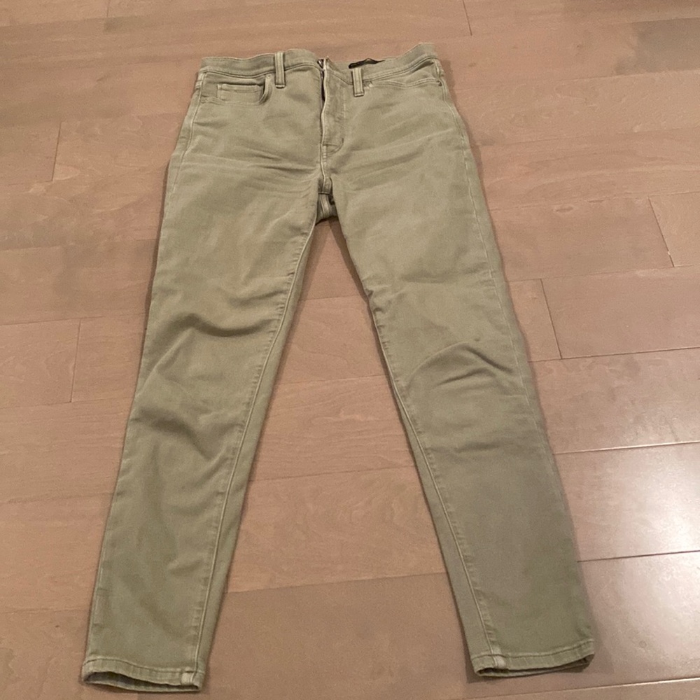 COPY - NWOT Banana Republic sage green skinny high rise stretchy pants size 26